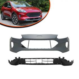 6595 Pensun Front Bumper Cover Upper Lower Set Fit For 2020 2021 2022 Ford Escape