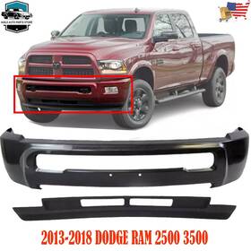 12698212 Perfect Fit Front Bumper Upper Cover And Lower Valance For 2013-2018 Dodge Ram 2500 3500
