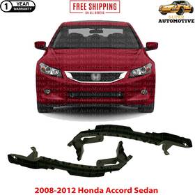 12749081 Perfect Fit Front Bumper Cover Side Brackets Set For 2008-2012 Honda Accord Sedan
