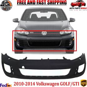 13449124 Perfect Fit Front Bumper Cover With Headlight Washer Holes For 2010-2014 Volkswagen Golf/gti