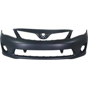 14878461 Perfect Fit New Front Bumper Cover Primed Plastic For 2011-2013 Toyota Corolla