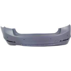 14878658 Perfect Fit Bumper Cover For 2012-2015 Bmw 328i Modern Type Rear Primed With Park Sensor Holes