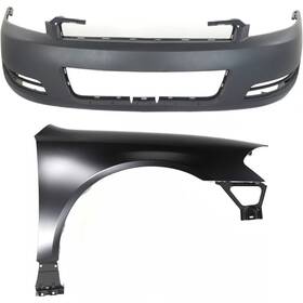 14883514 Perfect Fit For Chevy Impala 2006-2013 Front Fender Rh And Bumper Cover Kit