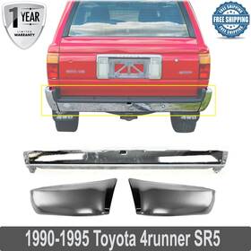 14899519 Perfect Fit Rear Bumper Chrome Steel End Caps Pair For 1990-1995 Toyota 4runner
