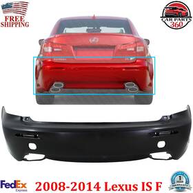 Lx1100138 Perfect Fit 14911736 Rear Bumper Cover Primed With Tow Hook Hole For 08-14 Lexus Is F Sedan