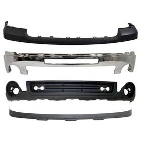 15917769 Perfect Fit New Chrome Complete Front Bumper Kit For 2007-2013 Gmc Sierra 1500