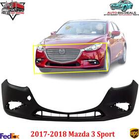 Bane50031a9u Perfect Fit 16033305 New Front Bumper Cover Primed Fascia For 2017-2018 Mazda 3 Sport