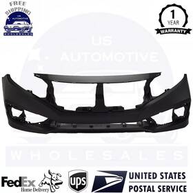 16531194 Perfect Fit New Front Bumper Cover Primed For 2019-2020 Honda Civic Exc. Si Model Sedan