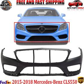 Mb1000492 Perfect Fit 16561125 Front Bumper Cover Primed For 2015-2018 Mercedes-benz Cls550