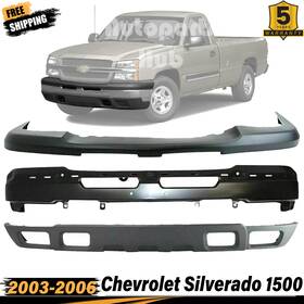 17178116 Perfect Fit New Front Bumper Upper Cover &valance For 03-06 Chevrolet Silverado 1500