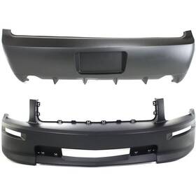 17762904 Perfect Fit Mustang 07-09 Front And Rear Bumper Cover Primed With Calif Pkg Gt Model Ford