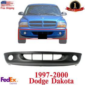 Perfect Fit 191275635889 Front Bumper Lower Cover With Fog Light Holes Primed For 1997-2000 Dodge Dakota