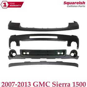 Perfect Fit 643307261202 New Front Bumper Primed Steel Upper And Lower Covers For 2007-13 Gmc Sierra 1500