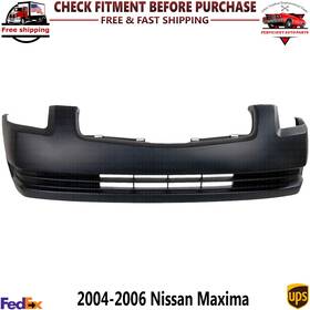 Ni1000211 Perfect Fit 9608213 Front Bumper Cover Primed With Fog Lamp Hole For 2004-06 Nissan Maxima