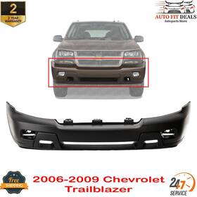 9622388 Perfect Fit Front Bumper Cover Primed With Fog Lamp Hole For 2006-2009 Chevrolet Trailblazer