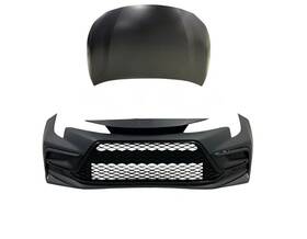 T1000460-b Perfect Fit 2023 2024 Toyota Corolla Se Pair Front Complete Bumper Assembly Hood
