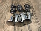 3-8-16x1 Ph38106 Fp Camaro Stainless Capped Bumper Bolts Black Nuts Pan