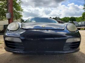 105-59045f Porsche 2007 2008 Boxster Oem Complete Black Front Bumper Assembly