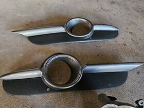 98750572200 Porsche 987 Cayman Front Left And Right Bumper Trim Inserts 2005 - 2008 Oem