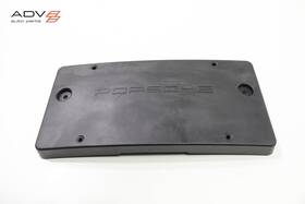 9877011070201c Porsche 2009 - 2012 Boxster Front Bumper License Plate Bracket Holder Oem