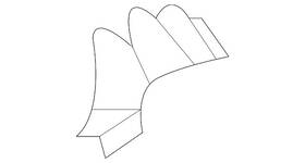 9j1-807-833-ok1 Porsche Genuine Corner Trim