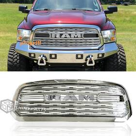 Eb14852591 Progrill Grill For Dodge Ram 1500 2013-18 Front Grille Limited Style Bumper Mesh With Letter