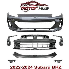 002943 Replacement Front Bumper Kit With Grille And Lip Fog Light Cover For 2022-2024 Subaru Brz