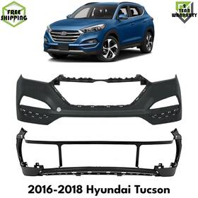 Replacement 14306902 Front Bumper Cover Primed And Lower For 2016-2018 Hyundai Tucson