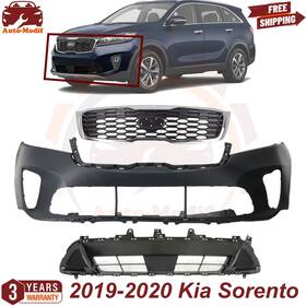 Replacement 687398507306 Front Bumper Cover Primed And Grille Assembly For 2019-2020 Kia Sorento