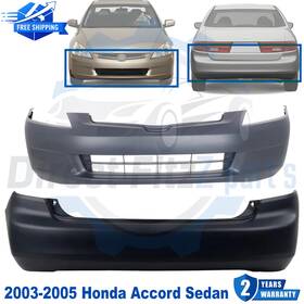 9588449 Replacement Front And Rear Bumper Cover Set For 2003-2005 Honda Accord