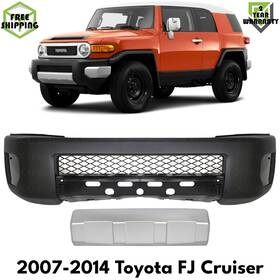 Replacement Auto Part 12823038 Front Bumper Cover Prime Plastic And Lower Valance For 2007-2014 Toyota Fj Cruiser