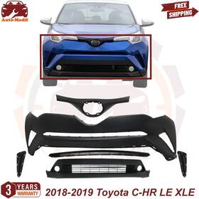 15003948 Replacement Auto Part Front Bumper Cover And Grille Assembly Kit For 2018-2019 Toyota C-hr Le Xle