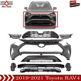 16511644 Rev Auto Front Bumper Cover And Headlight Assembly For 2019-2021 Toyota Rav4