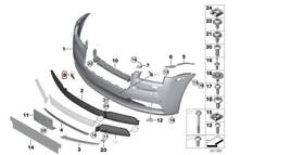 51117368545 Rolls-royce Wraith Front Bumper Towing Eye Cover