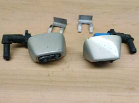 9186049a Saab 03-11 9-3 Beige Bumper Headlight Washer Spray Nozzle Cover And Clip Oem