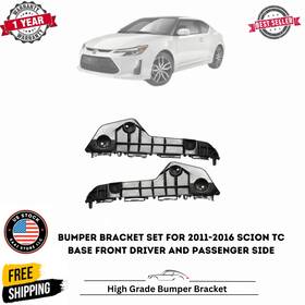 14464039 Scion Tc Bumper Bracket Set For 2011-2016 Base Front Driver And Passenger Side