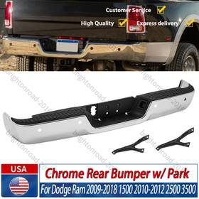 Ch1103129 Seagull-parts For Ram 2500 3500 2013-2018 Chrome Steel Step Rear Bumper With Park Sensor Holes