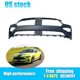 Fo1000745 Silverautoparts Ot001792 New Front Bumper Cover With Tow Hook Holes Fits 2018-2021 Ford Mustang