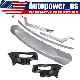 Jb5z17e810aa Soillar New Front Lower Bumper Trim Moldings Kit Chrome Fits For Ford Explorer 2018 2019