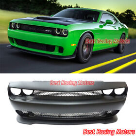Fbp-challenger15-p-srt-k Srt Hellcat Style Front Bumper Cover Fits 15-22 Dodge Challenger