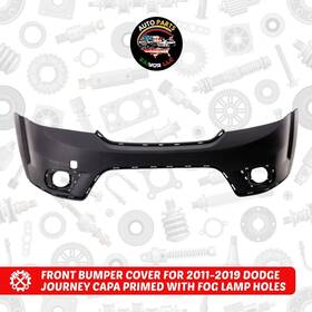 Strippoli 723650403211 Front Bumper Cover For 2011-2019 Dodge Journey Capa Primed With Fog Lamp Holes