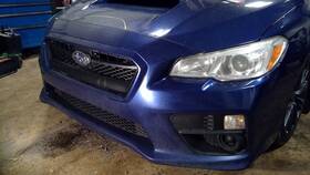 105-59887b Subaru Blue Front Bumper Without Headlamp Washers Fits 15-17 Wrx 10325274