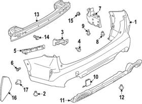 57702sl501 Subaru Genuine Bumper Punching R