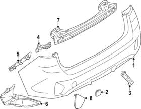 57707fn53a Subaru Genuine Corner Support