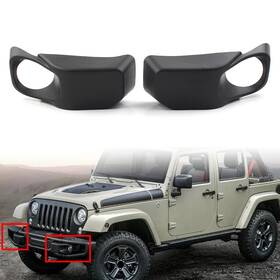 Successsss 311000339534 Front Bumper Fog Light Lamp Bezels For Jeep Wrangler 2013-2017 Car Usa