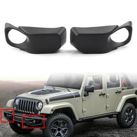 Successsss 550755975578 Front Bumper Fog Light Lamp Bezels For Jeep Wrangler 2013-2017 Car Usa