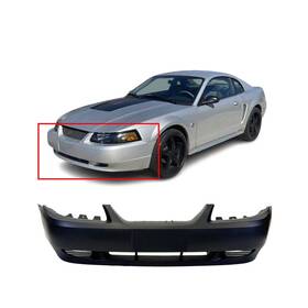 Yr3z17d957ea Suiyi 9610710 Front Bumper Cover For 1999-2004 Ford Mustang Primed