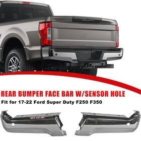 Suv-c724v01 Suvwinner Chrome Rear Driver&passenger Side Bumper Face Bar For 2017-2022 Ford F-250 F-350