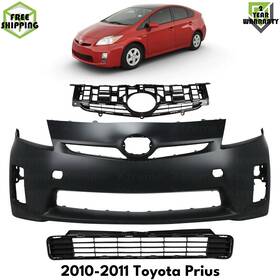 12703854 Tag Auto Front Bumper Cover Primed And Grille Assembly Kit For 2010-2011 Toyota Prius