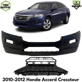 12715588 Tag Auto Front Bumper Cover Primed And Grille For 2010-2012 Honda Accord Crosstour
